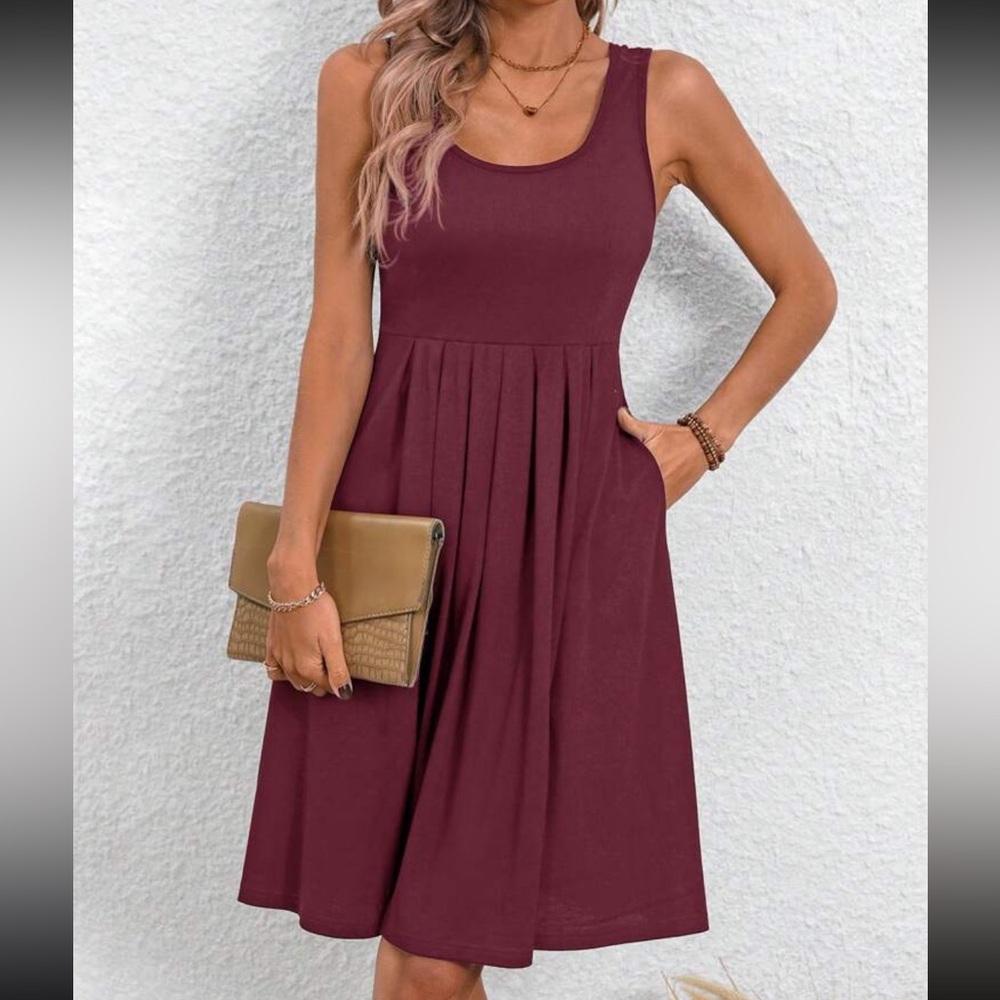 Maroon Maternity Dress Size Large L
